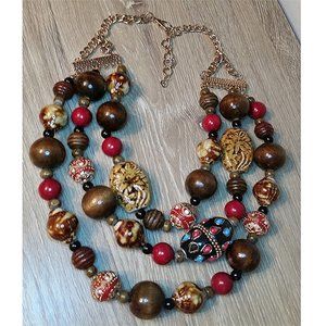 COURREGES big bold boho statement necklace festival